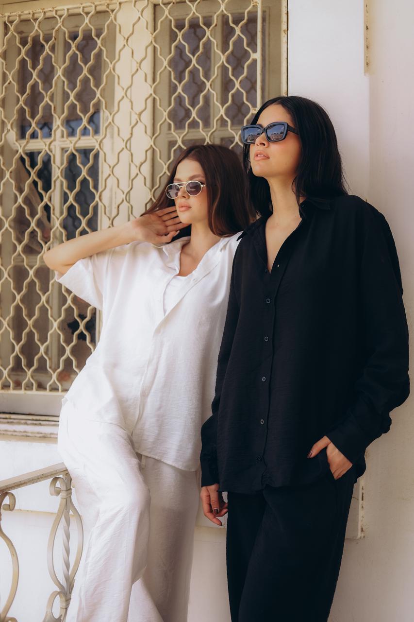 linen long sleeve sets
