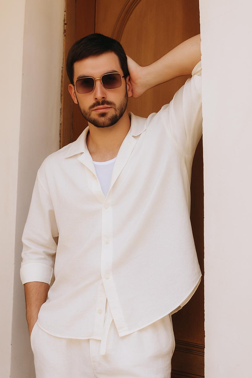 Linen long sleeve shirt