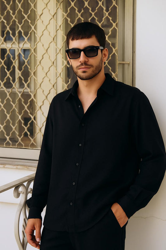 Linen long sleeve shirt