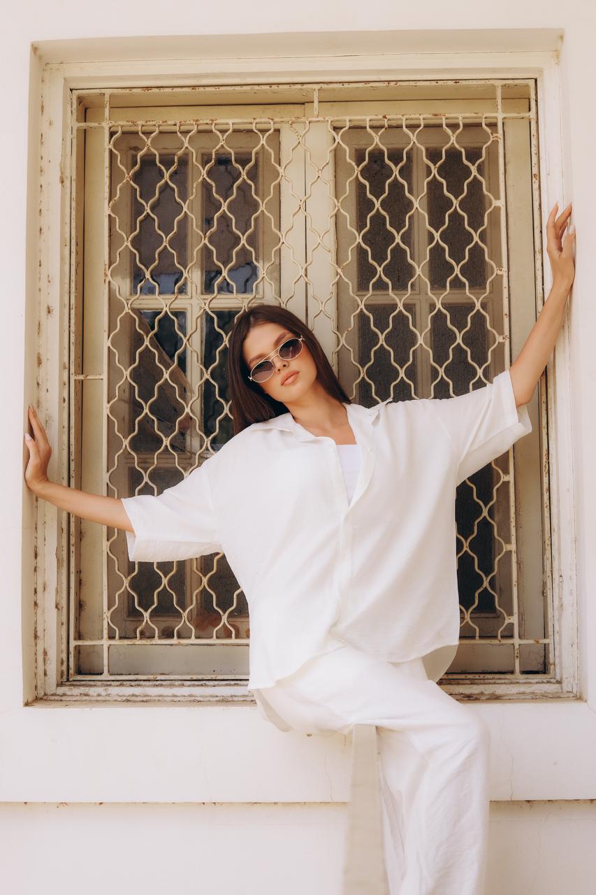 Linen long sleeve shirt